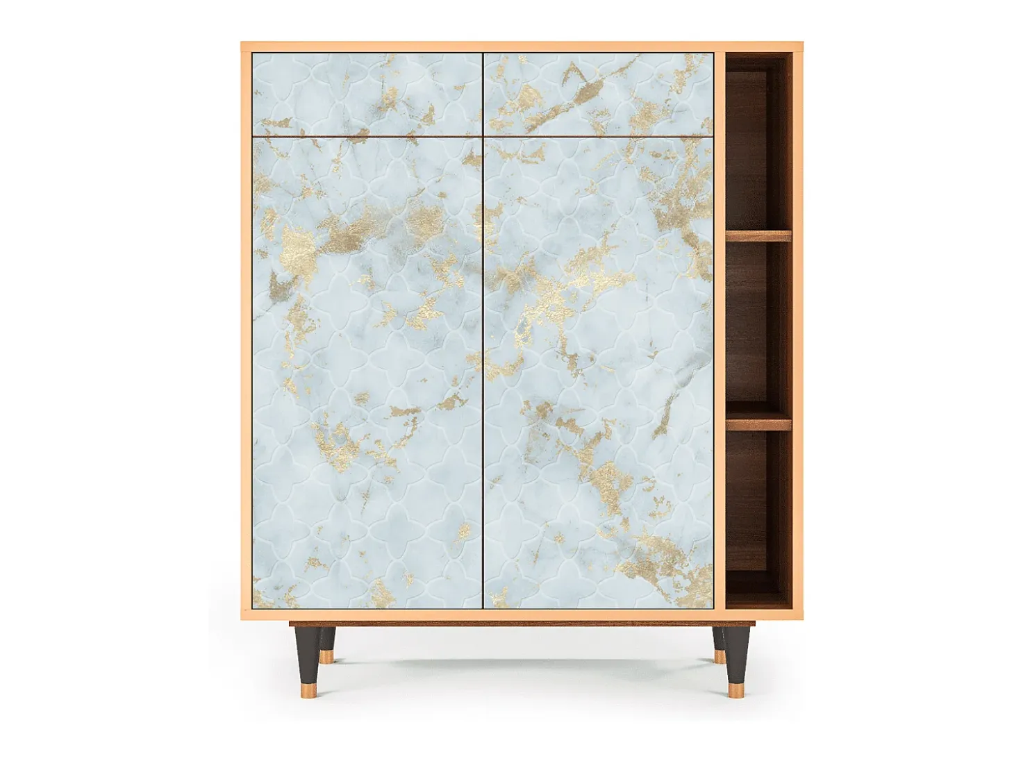Aparador - 96х110х41 cm - BS6 - Golden Waves, Nogal
