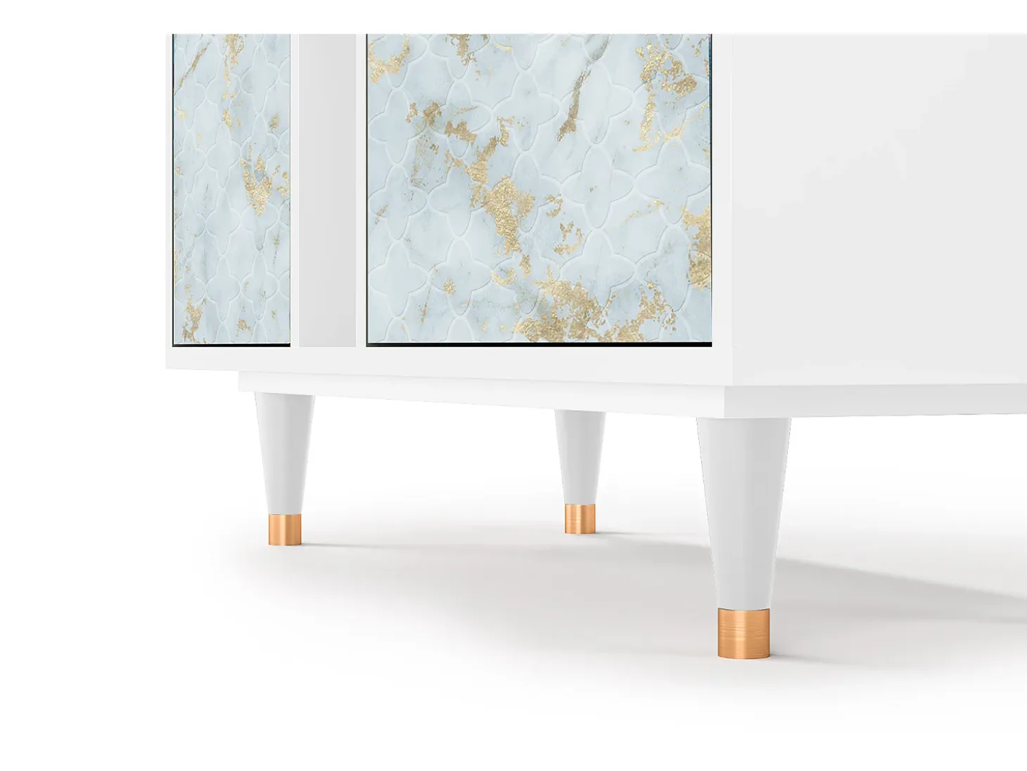 Aparador - 94х96х41 cm - BS5 - Golden Waves, Blanco