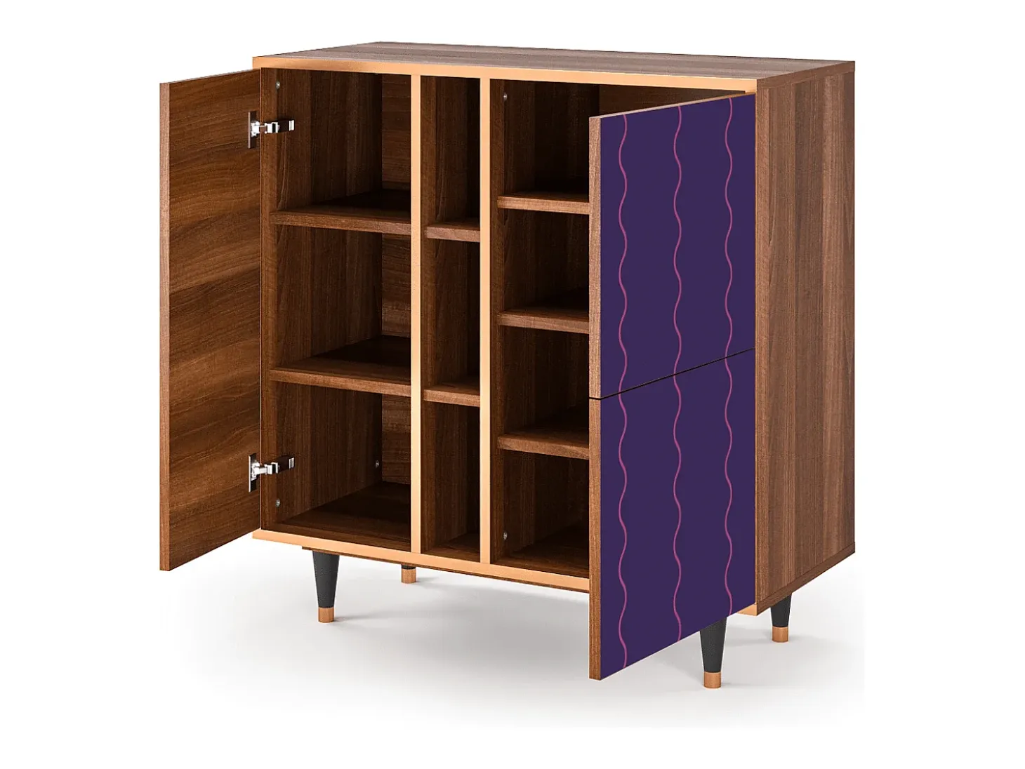 Aparador - 94х96х41 cm - BS5 - Grape Maccaroni, Nogal
