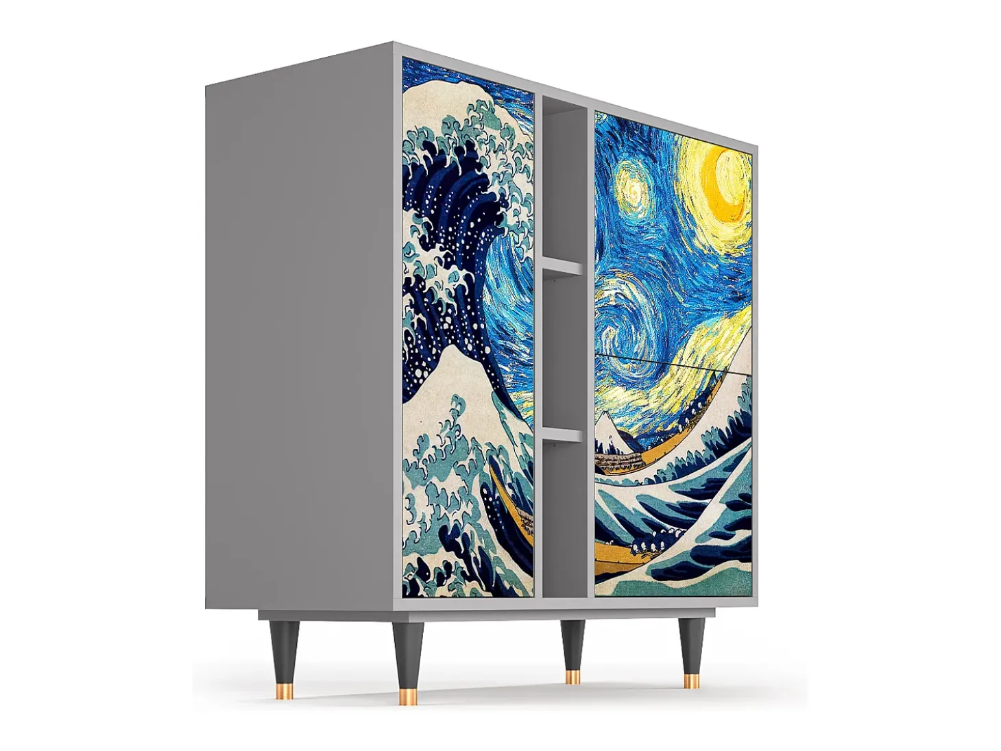 Aparador - 94х96х41 cm - BS5 - Great Wave, Gris