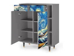 Aparador - 96х110х41 cm - BS6 - Great Wave, Gris