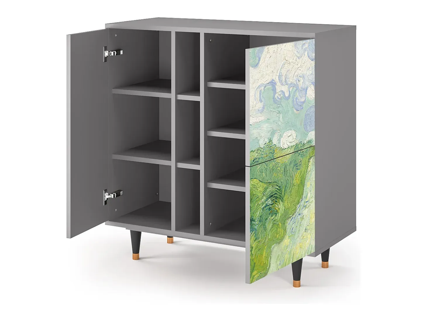 Aparador - 94х96х41 cm - BS5 - Green Wheat Fields, Gris