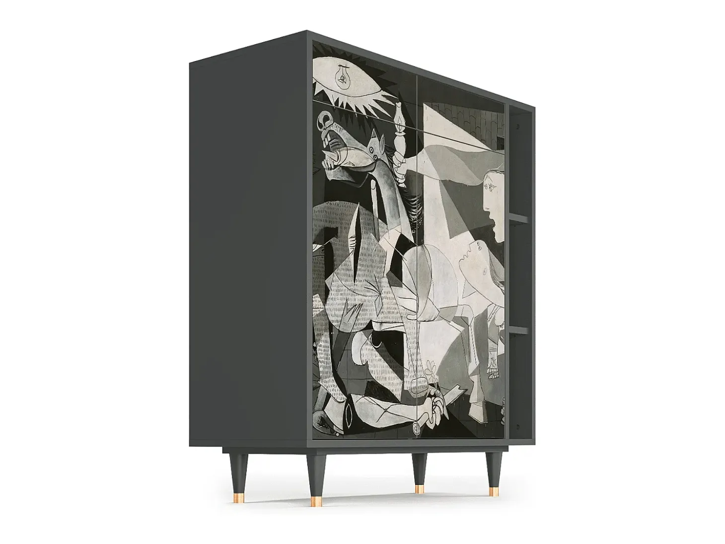 Aparador - 96х110х41 cm - BS6 - Guernica by Picasso, Antracita