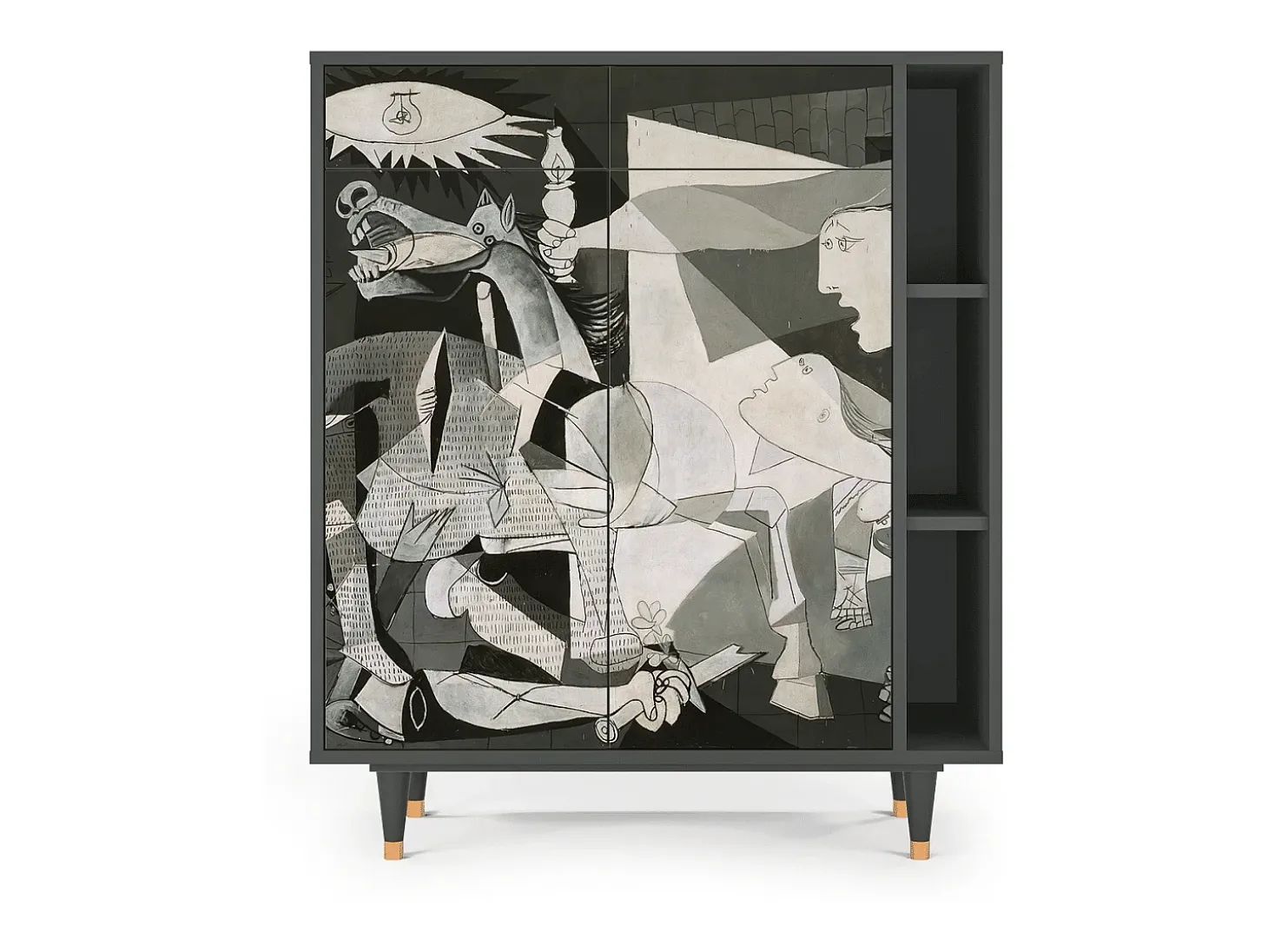 Aparador - 96х110х41 cm - BS6 - Guernica by Picasso, Antracita