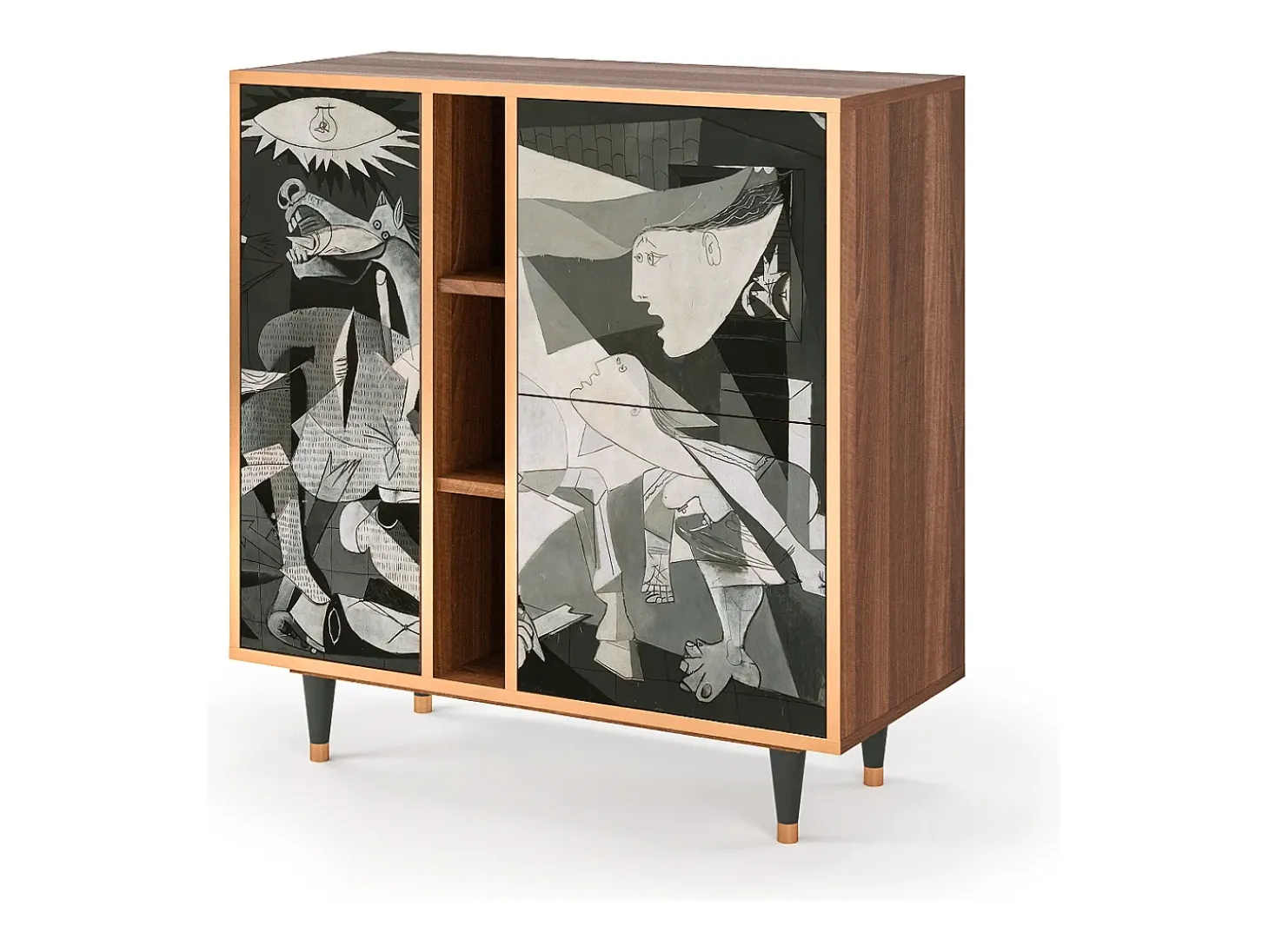 Aparador - 94х96х41 cm - BS5 - Guernica by Picasso, Nogal