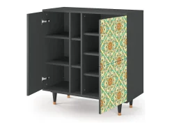 Aparador - 94х96х41 cm - BS5 - Hindu Daisy, Antracita