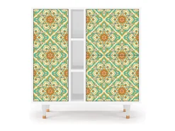 Aparador - 94х96х41 cm - BS5 - Hindu Daisy, Blanco