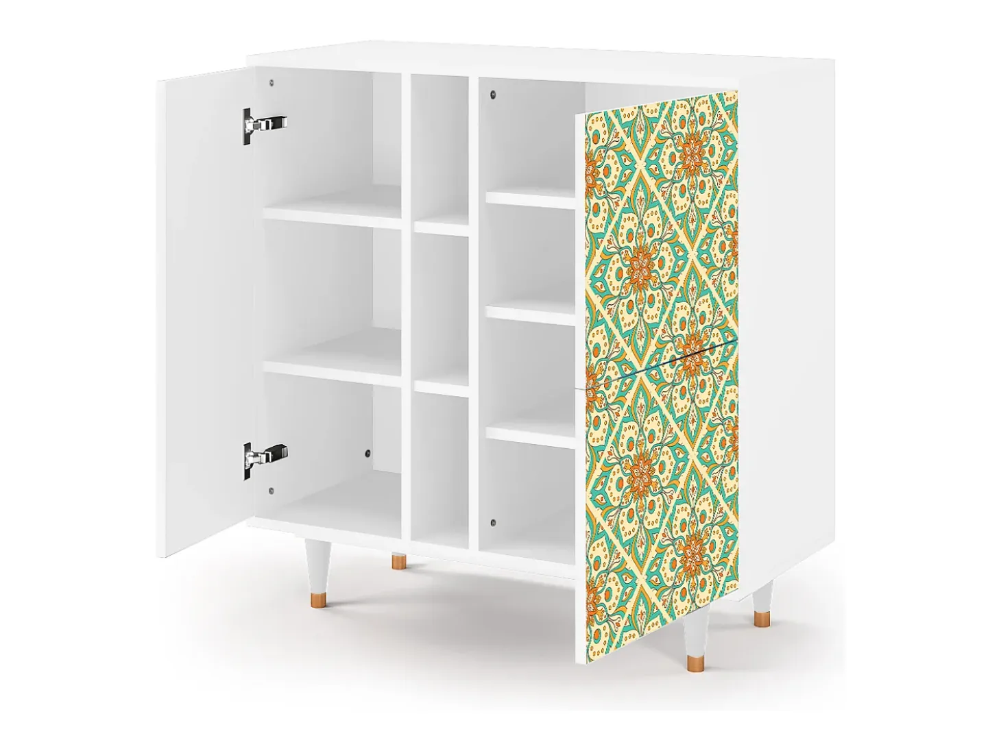 Aparador - 94х96х41 cm - BS5 - Hindu Daisy, Blanco