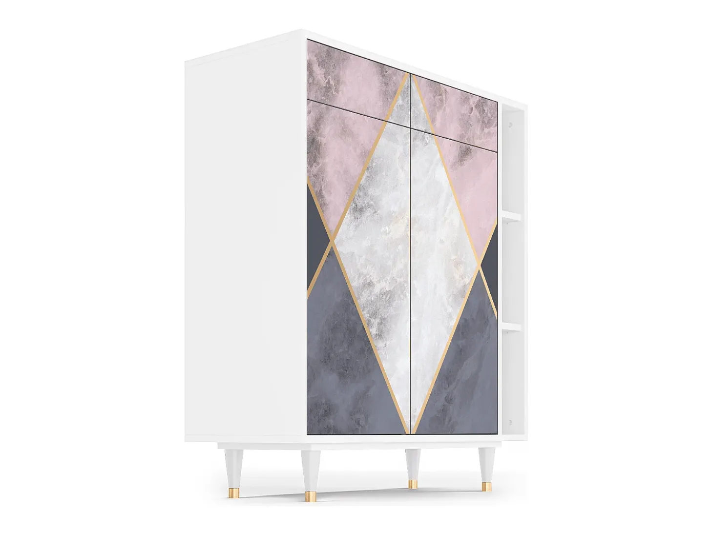 Aparador - 96х110х41 cm - BS6 - Ideal Harmony, Blanco