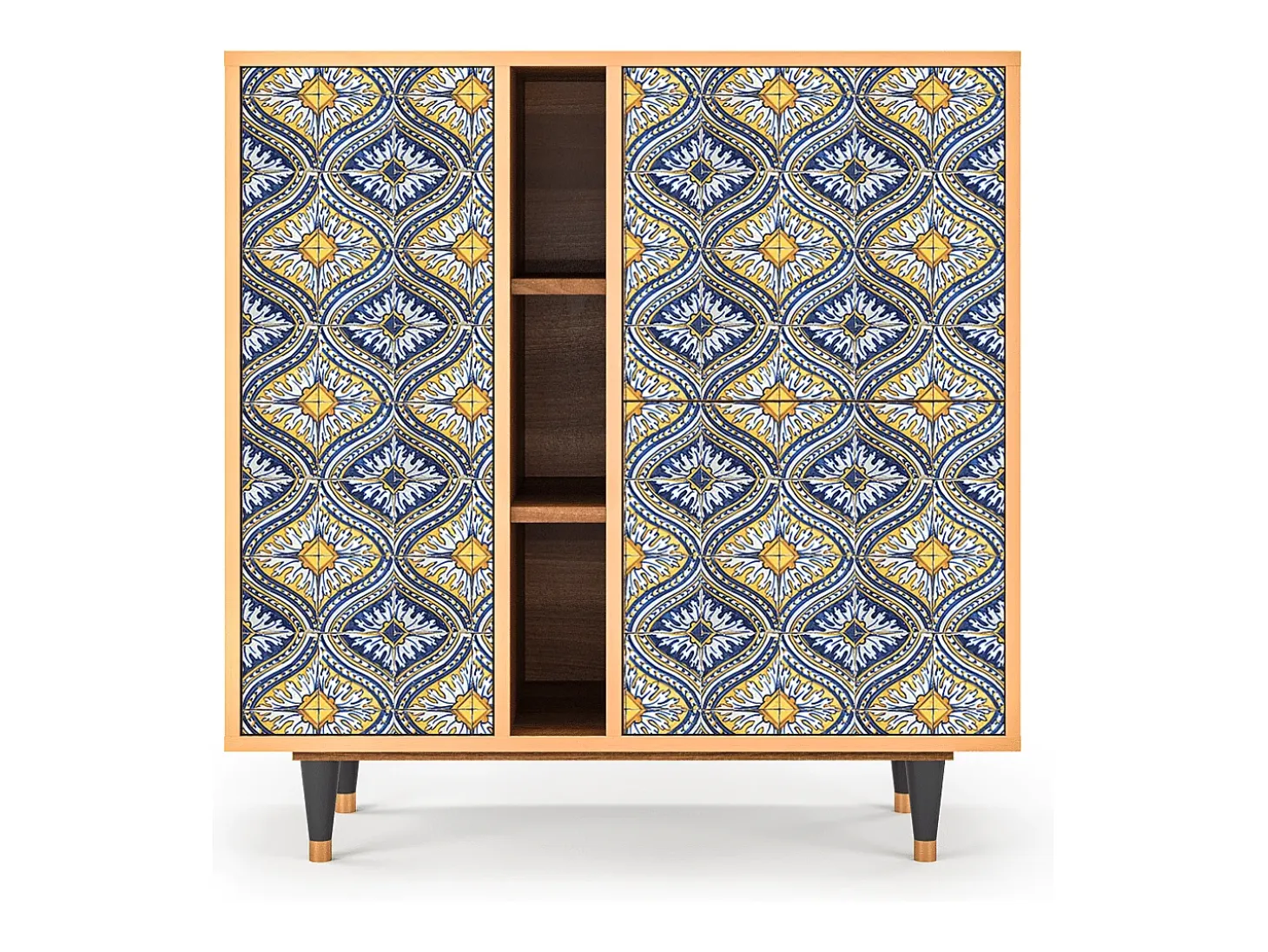 Aparador - 94х96х41 cm - BS5 - Illusory Pattern, Nogal