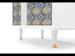 Aparador - 94х96х41 cm - BS5 - Illusory Pattern, Blanco