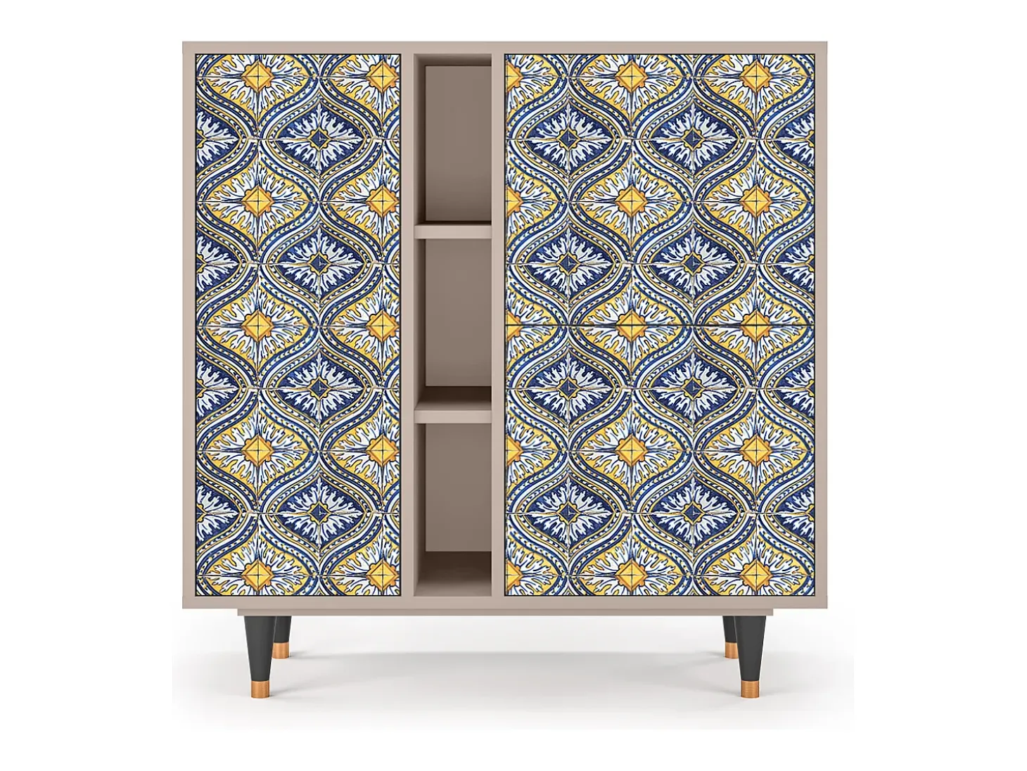 Aparador - 94х96х41 cm - BS5 - Illusory Pattern, Latte