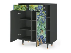 Aparador - 96х110х41 cm - BS6 - Irises , Antracita