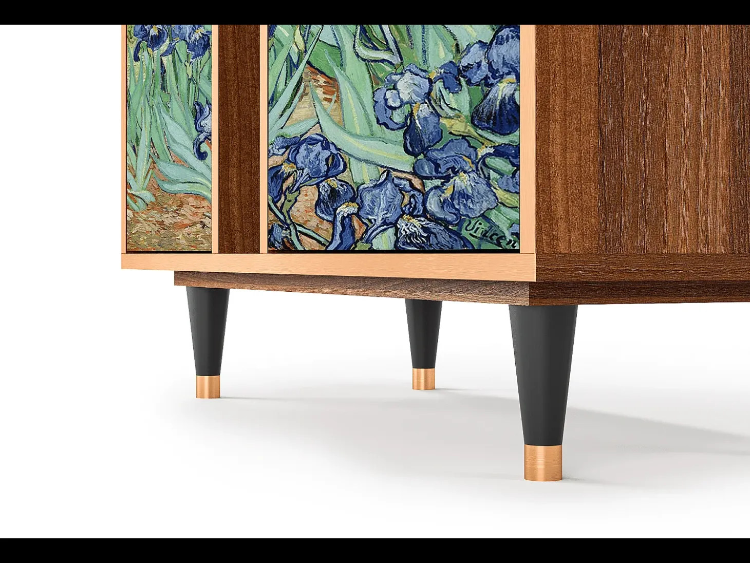 Aparador - 94х96х41 cm - BS5 - Irises , Nogal