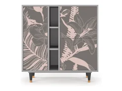 Aparador - 94х96х41 cm - BS5 - Issabelline Flower, Gris