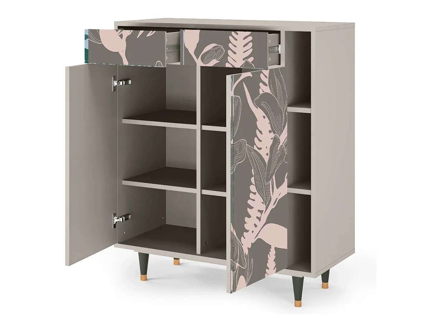 Aparador - 96х110х41 cm - BS6 - Issabelline Flower, Arena