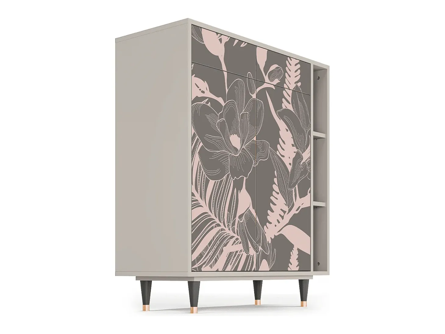 Aparador - 96х110х41 cm - BS6 - Issabelline Flower, Arena