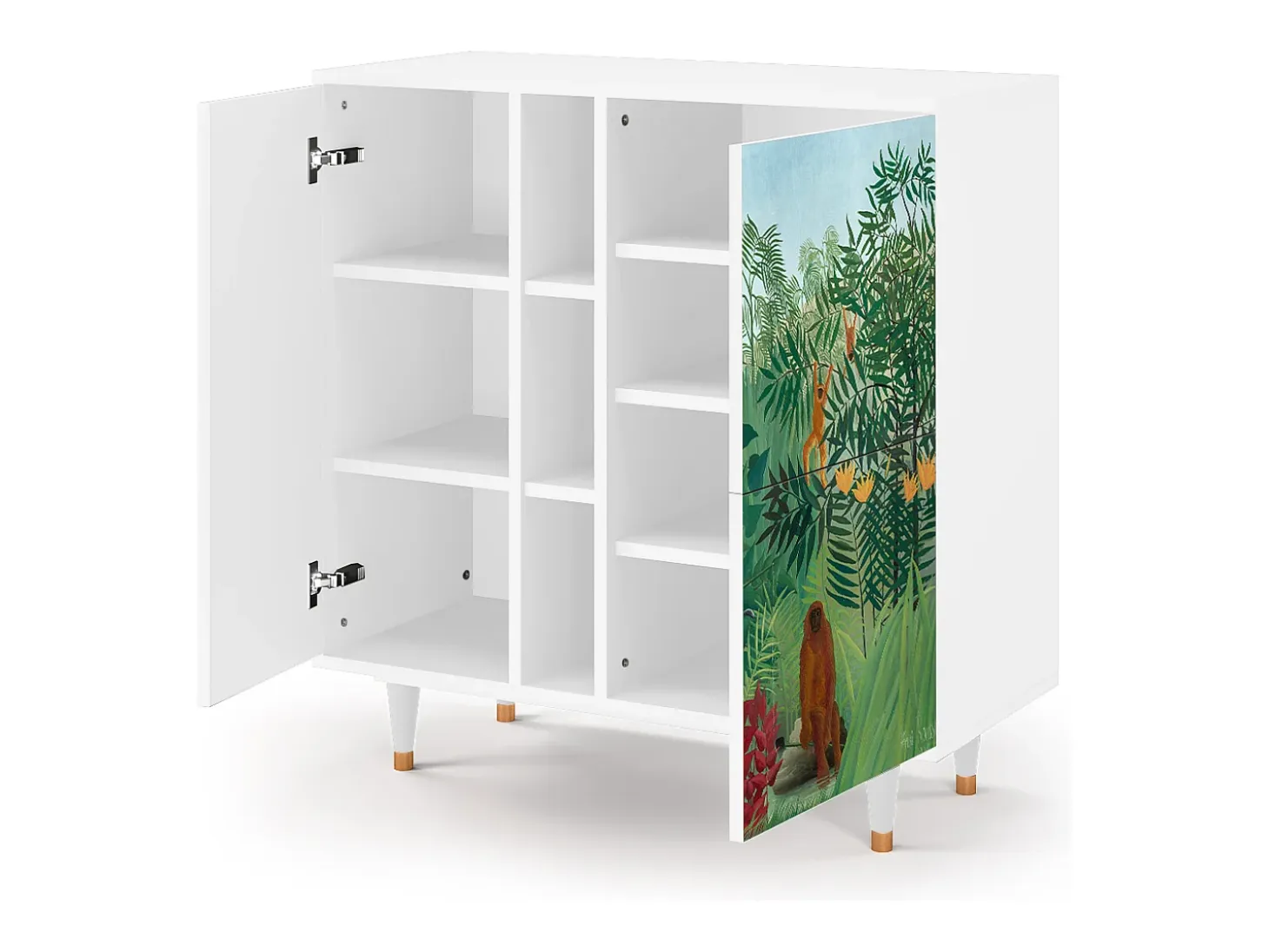 Aparador - 94х96х41 cm - BS5 - Jungles in Paris, Blanco