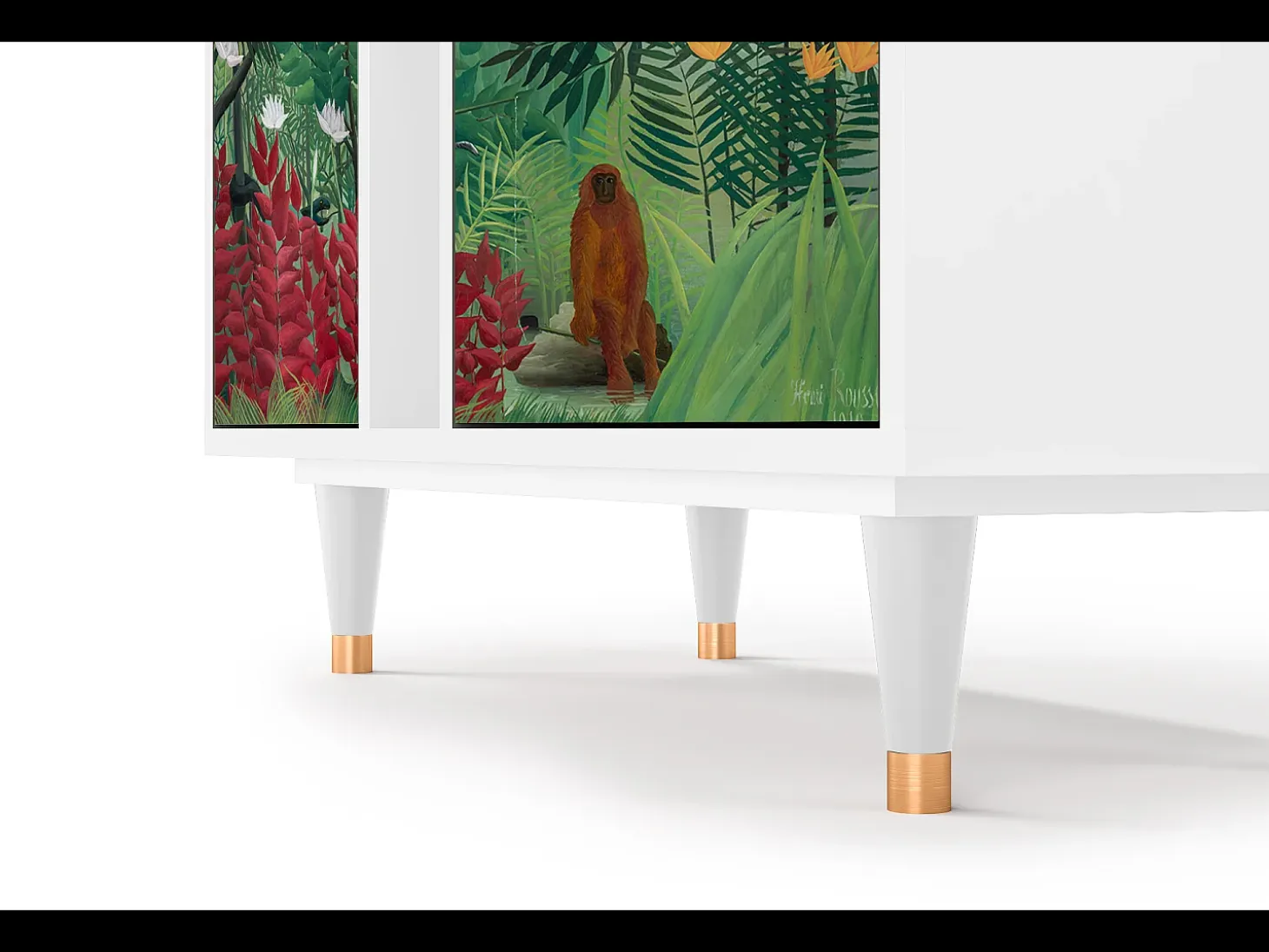 Aparador - 94х96х41 cm - BS5 - Jungles in Paris, Blanco