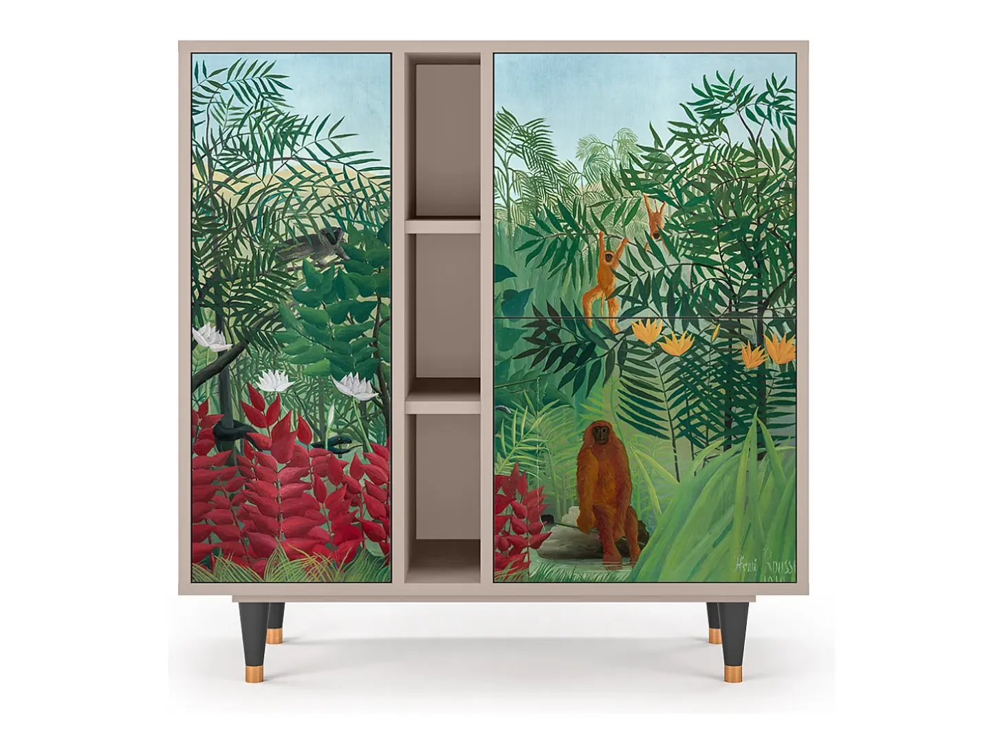 Aparador - 94х96х41 cm - BS5 - Jungles in Paris, Latte