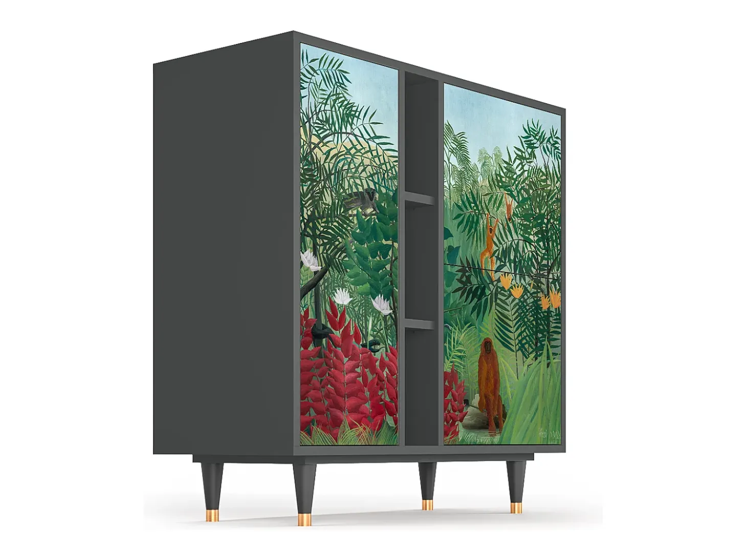 Aparador - 94х96х41 cm - BS5 - Jungles in Paris, Antracita