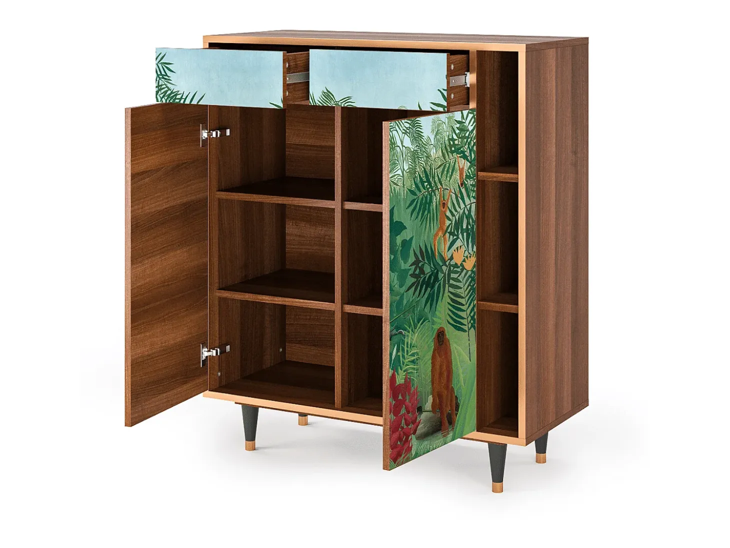 Aparador - 96х110х41 cm - BS6 - Jungles in Paris, Nogal