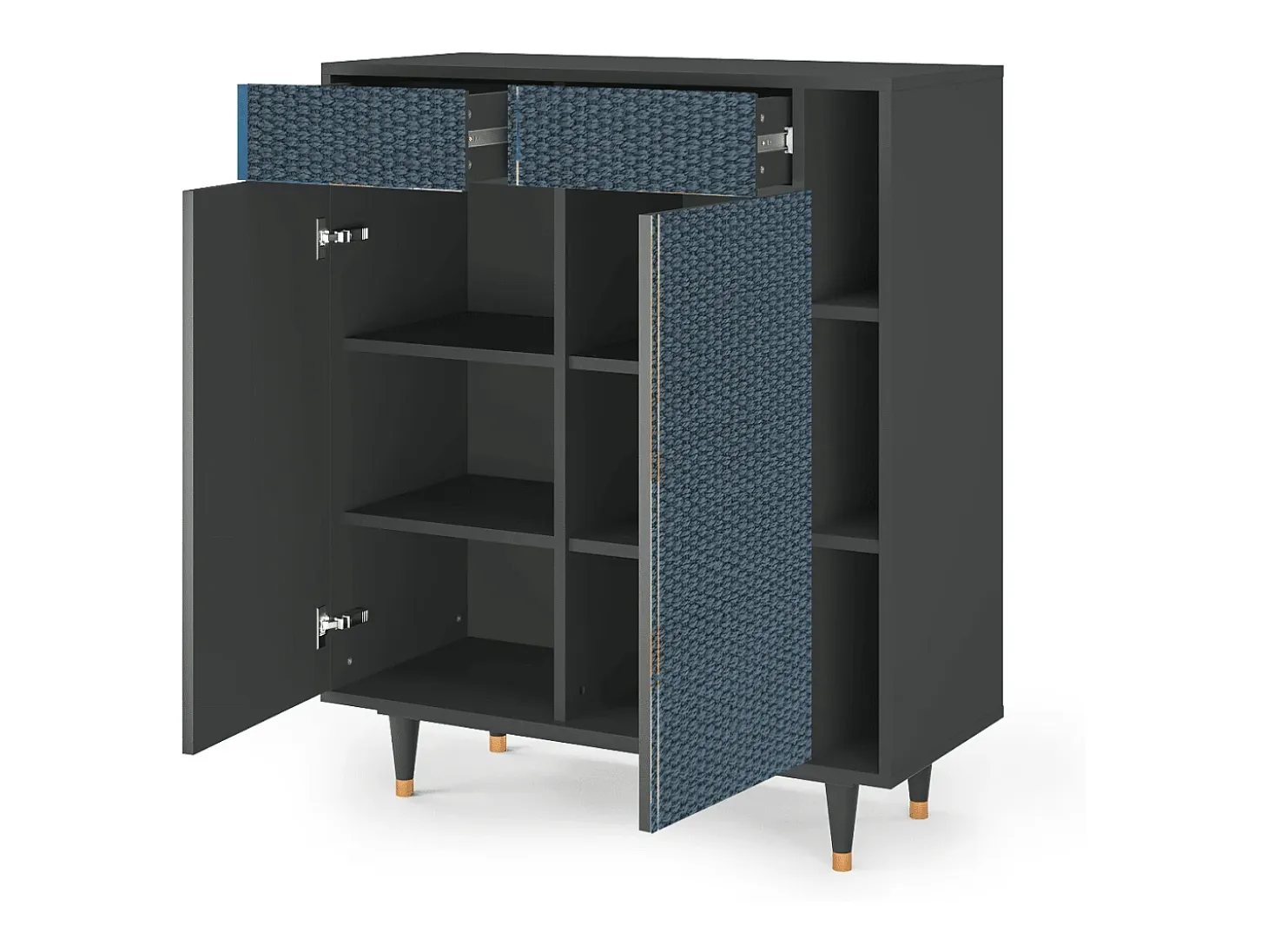 Aparador - 96х110х41 cm - BS6 - Knitted Pattern, Antracita