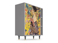 Aparador - 96х110х41 cm - BS6 - Lady with Fan by Klimt, Gris