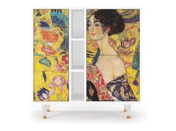 Aparador - 94х96х41 cm - BS5 - Lady with Fan by Klimt, Blanco
