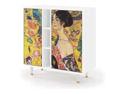 Aparador - 94х96х41 cm - BS5 - Lady with Fan by Klimt, Blanco