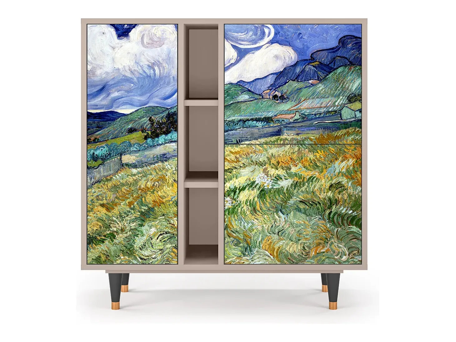 Aparador - 94х96х41 cm - BS5 - Landscape, Latte