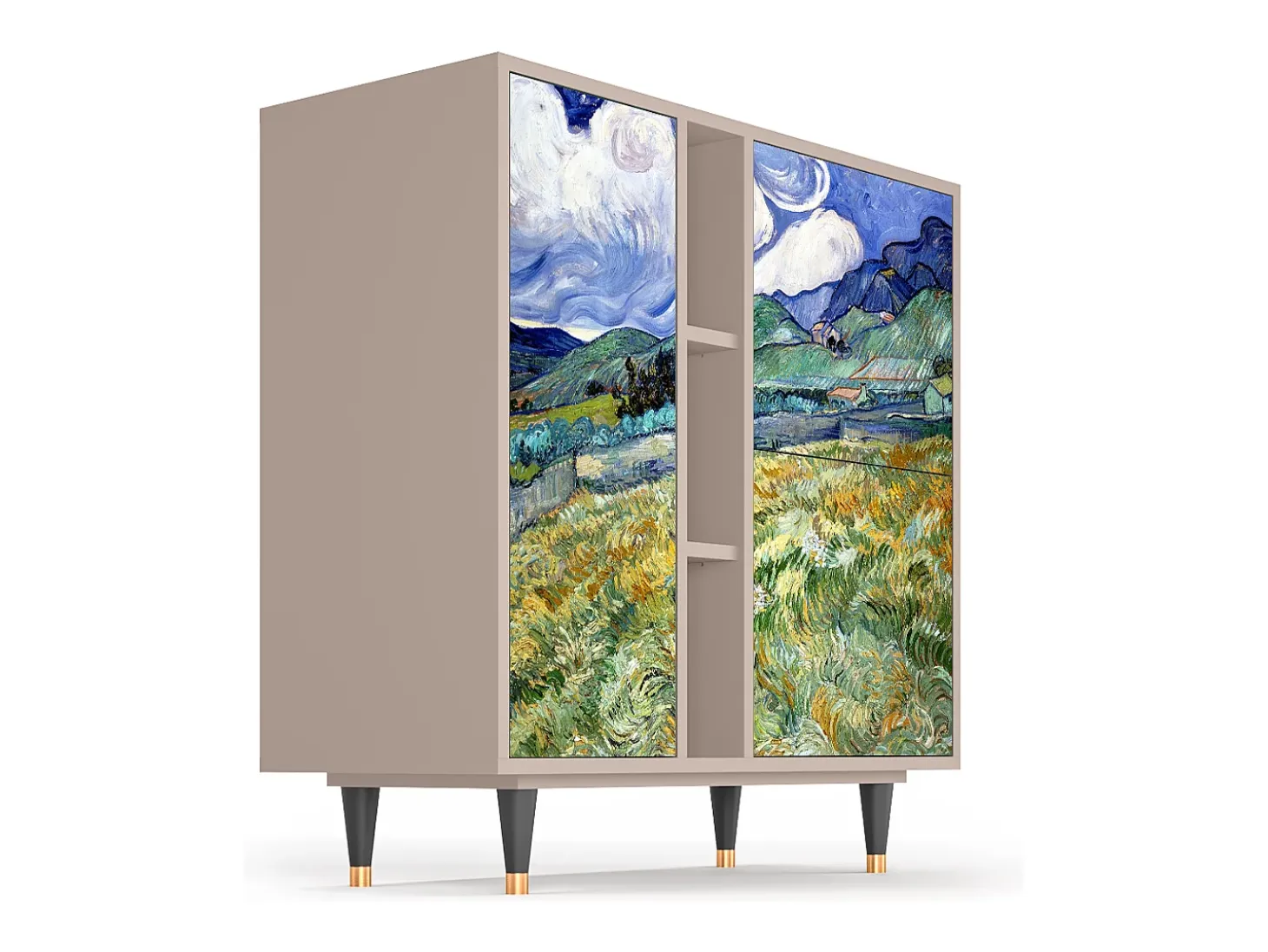 Aparador - 94х96х41 cm - BS5 - Landscape, Latte