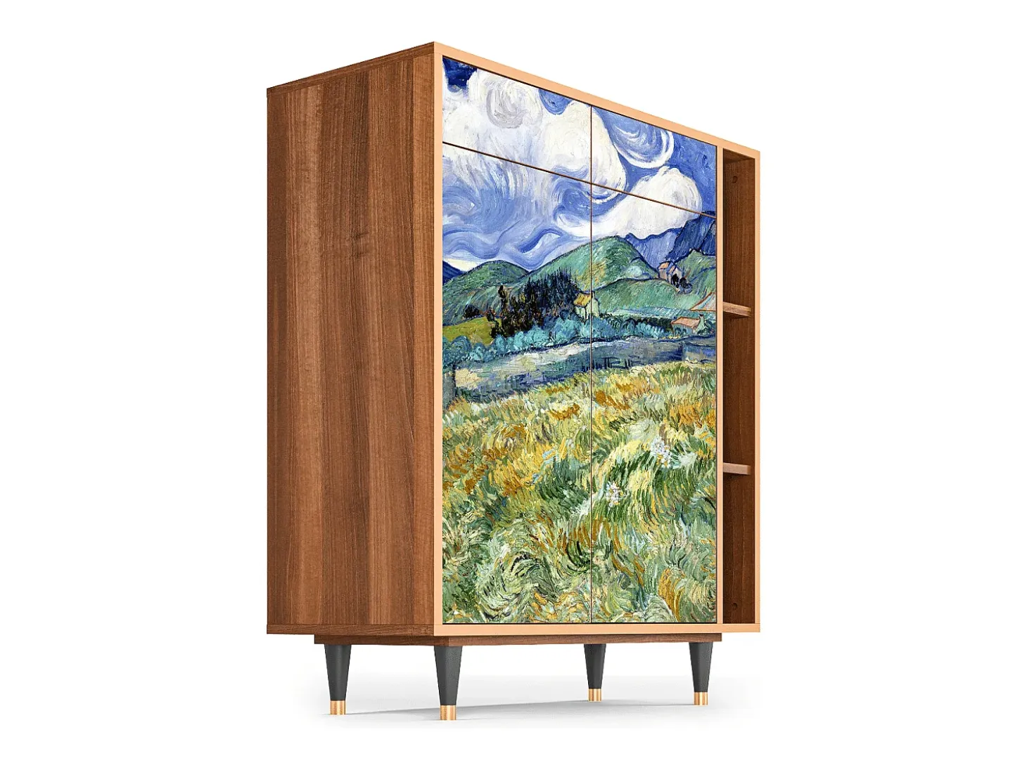 Aparador - 96х110х41 cm - BS6 - Landscape, Nogal
