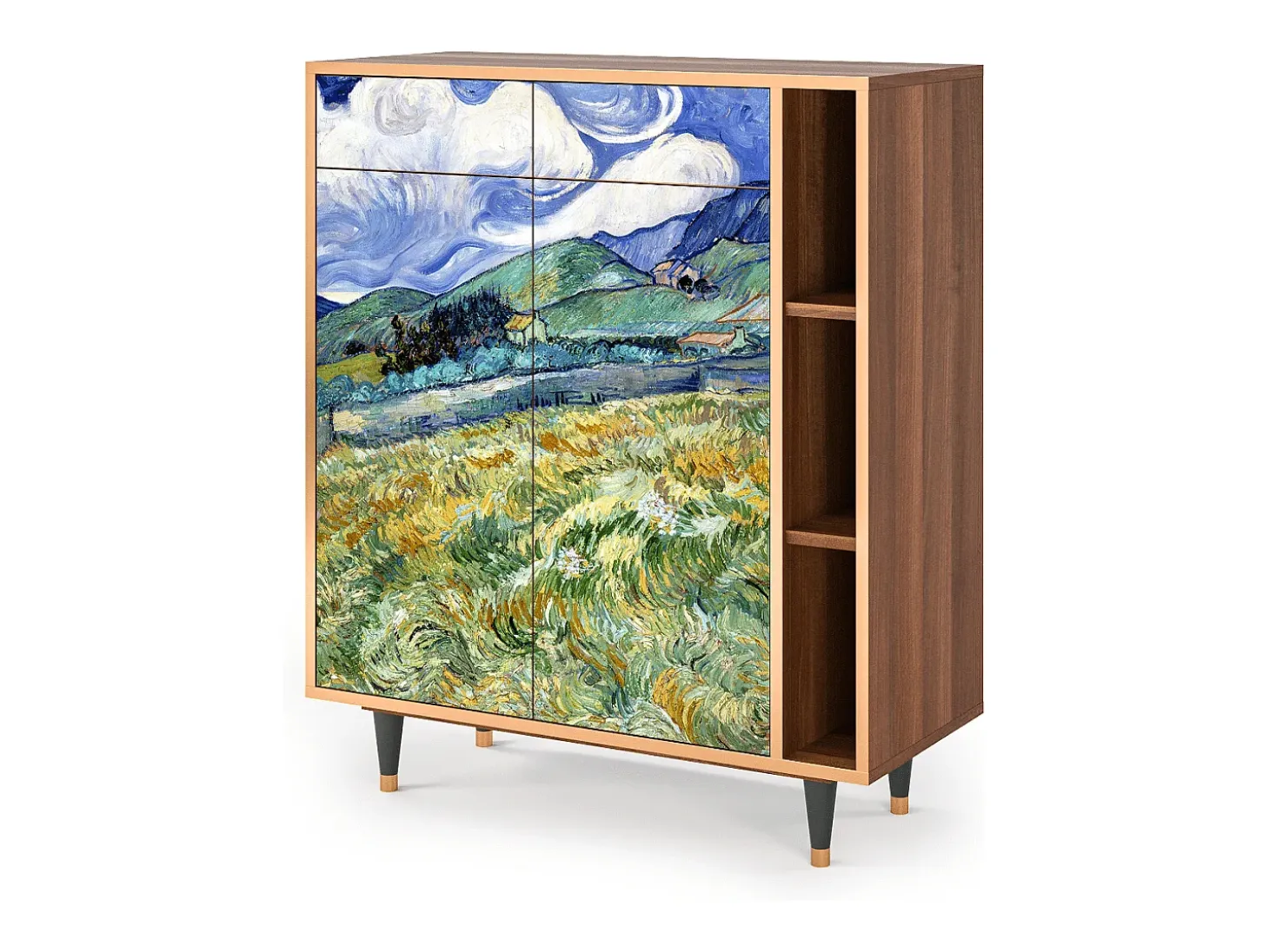 Aparador - 96х110х41 cm - BS6 - Landscape, Nogal