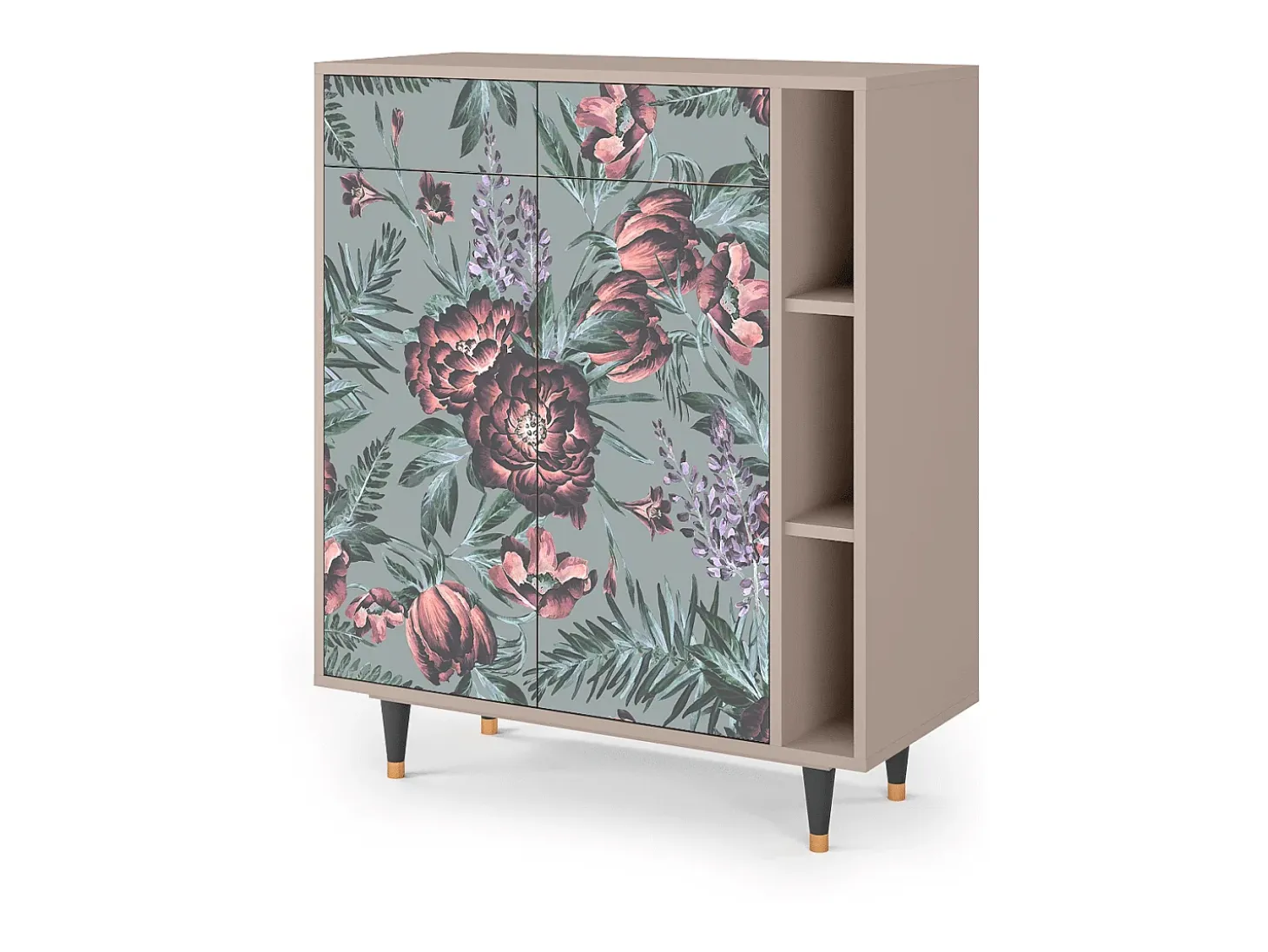Aparador - 96х110х41 cm - BS6 - Light Peonies, Latte