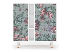 Aparador - 94х96х41 cm - BS5 - Light Peonies, Blanco