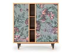Aparador - 94х96х41 cm - BS5 - Light Peonies, Nogal