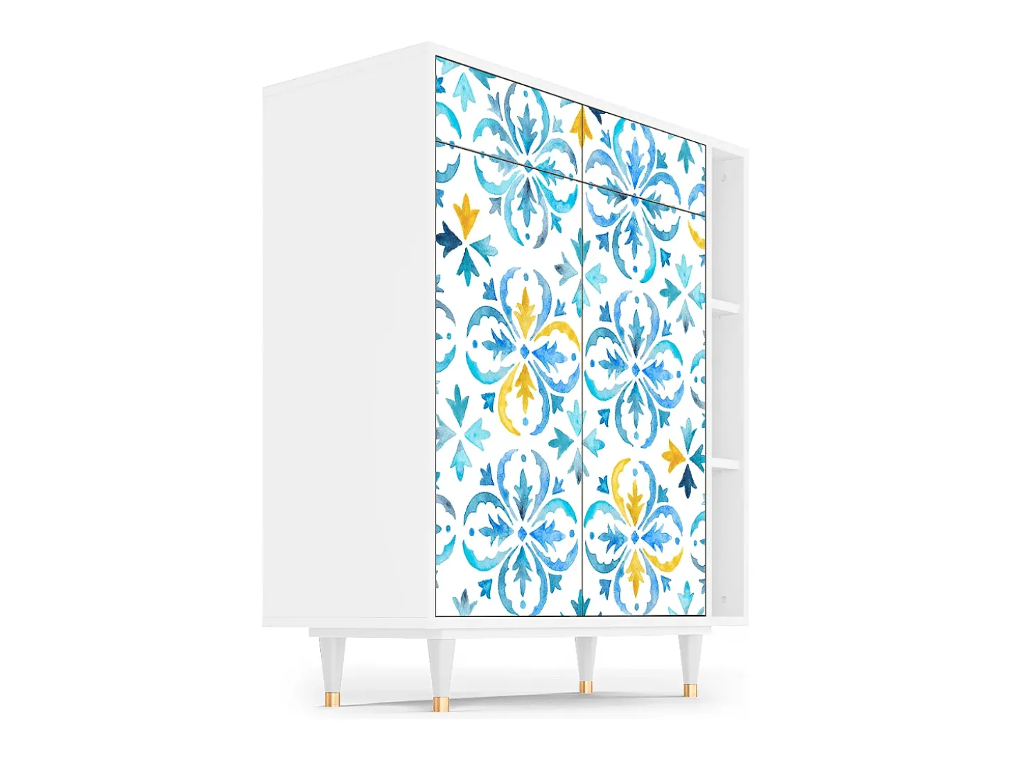Aparador - 96х110х41 cm - BS6 - Lisbon Flover, Blanco
