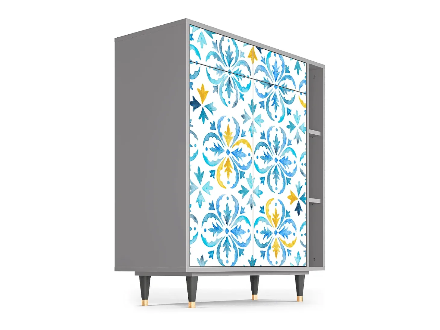 Aparador - 96х110х41 cm - BS6 - Lisbon Flover, Gris