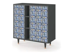 Aparador - 94х96х41 cm - BS5 - Lovely Cornflowers, Antracita
