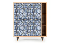 Aparador - 96х110х41 cm - BS6 - Lovely Cornflowers, Nogal