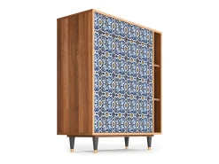 Aparador - 96х110х41 cm - BS6 - Lovely Cornflowers, Nogal