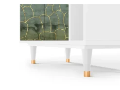 Aparador - 96х110х41 cm - BS6 - Magnificent Water Lily, Blanco