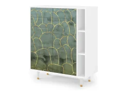 Aparador - 96х110х41 cm - BS6 - Magnificent Water Lily, Blanco
