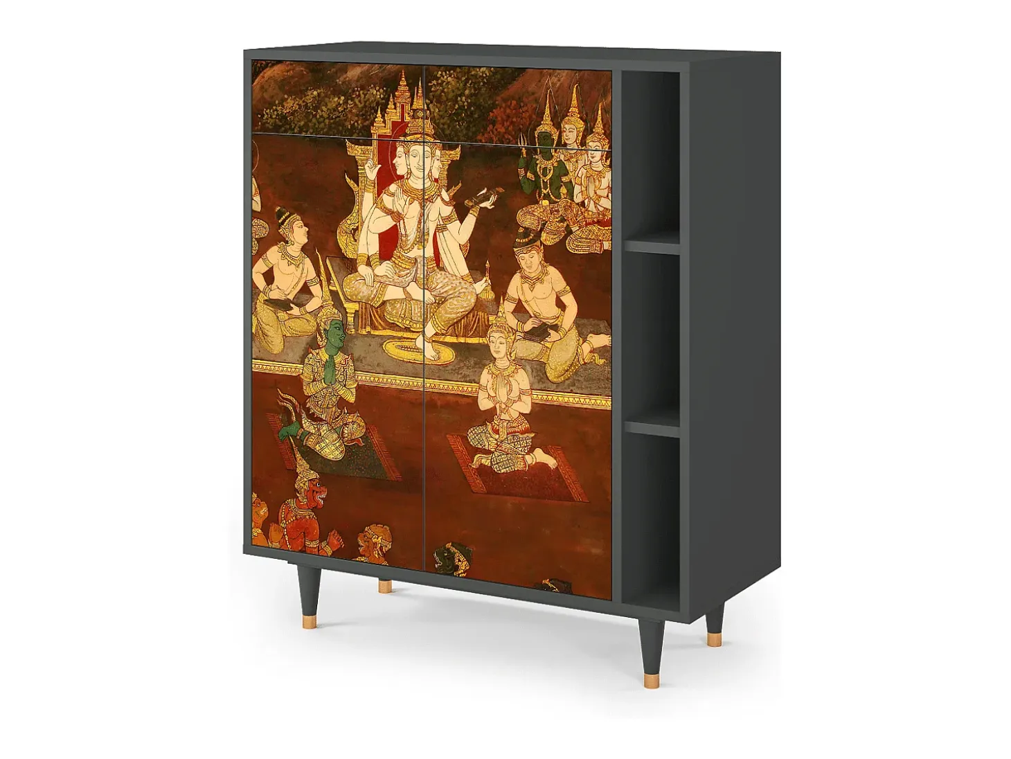 Aparador - 96х110х41 cm - BS6 - Malyavan, Antracita