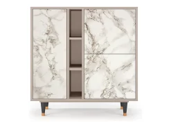 Aparador - 94х96х41 cm - BS5 - Milk Marble, Latte