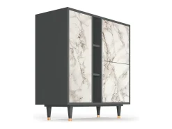 Aparador - 94х96х41 cm - BS5 - Milk Marble, Antracita