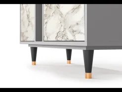 Aparador - 94х96х41 cm - BS5 - Milk Marble, Gris
