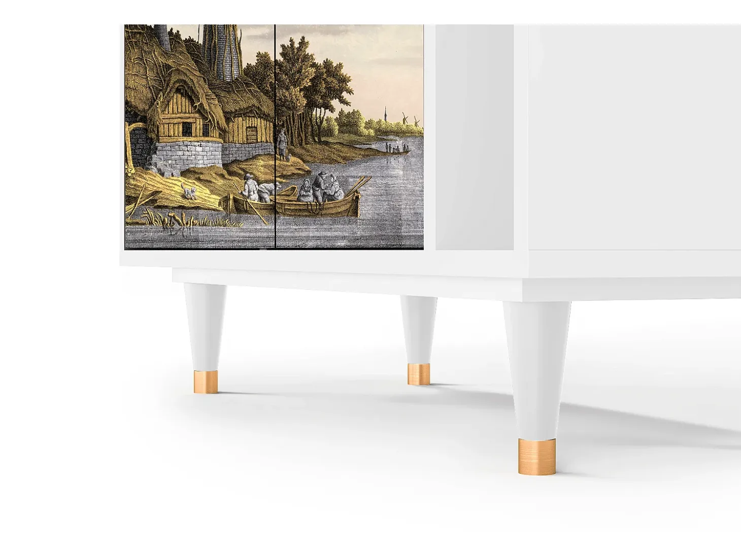 Aparador - 96х110х41 cm - BS6 - Mill along a River, Blanco