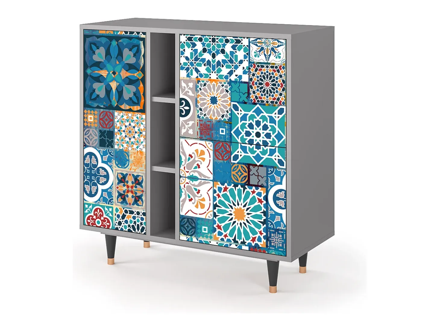 Aparador - 94х96х41 cm - BS5 - Moroccan Market, Gris